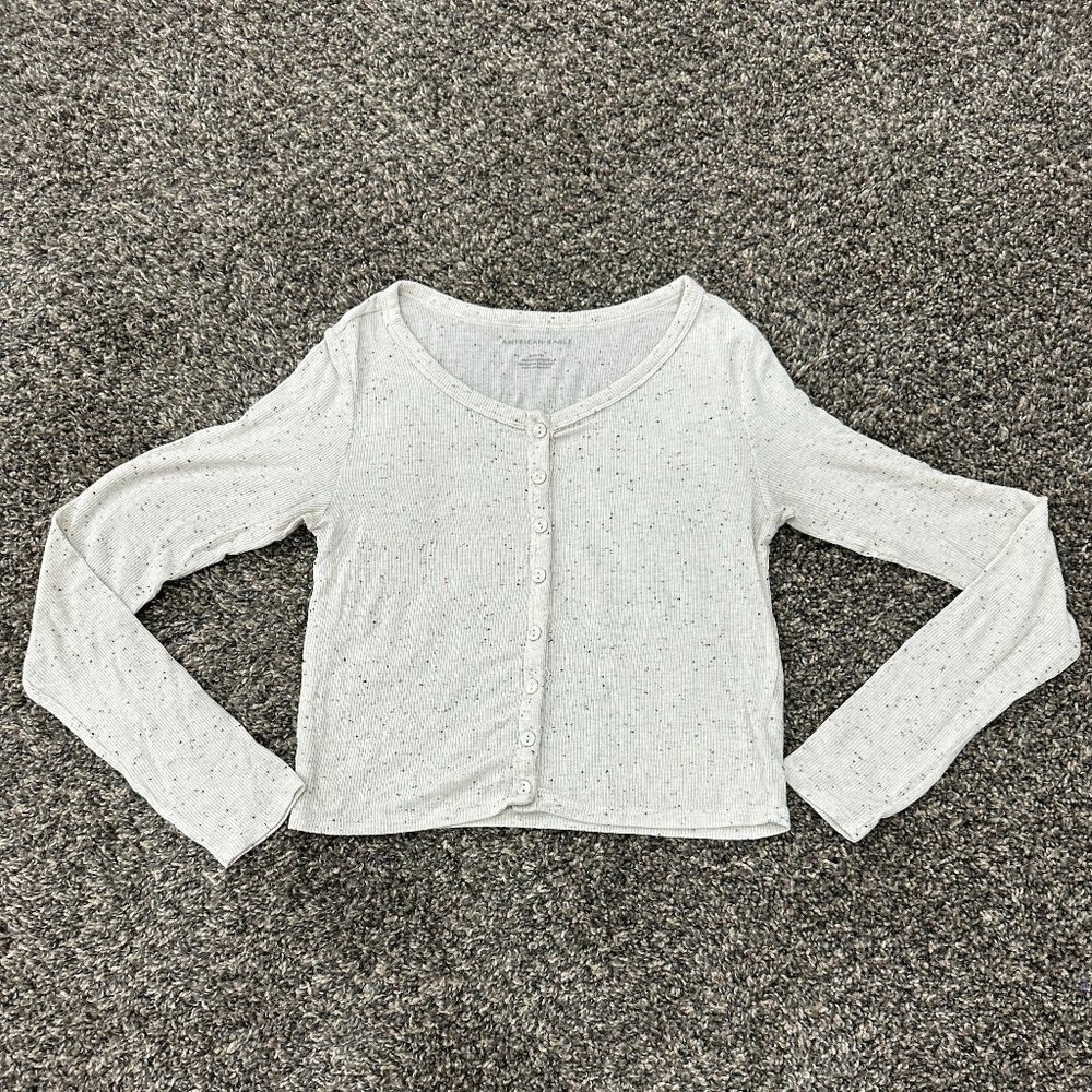 ☀️3/$15 American Eagle Long Sleeve Crop Top